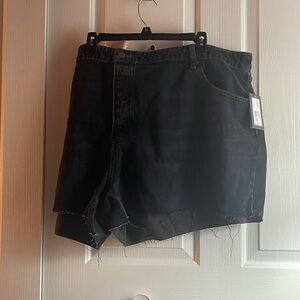 Women's Black Denim Shorts